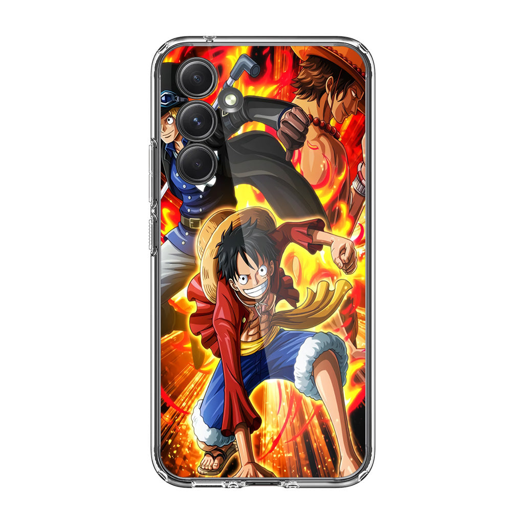 Ace Sabo Luffy Brotherhood Samsung Galaxy A54 5G Case