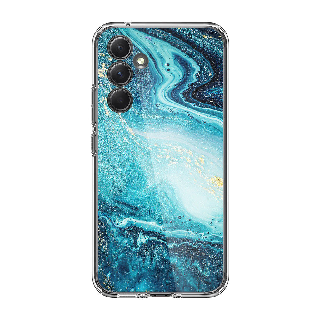 Blue Water Glitter Samsung Galaxy A54 5G Case