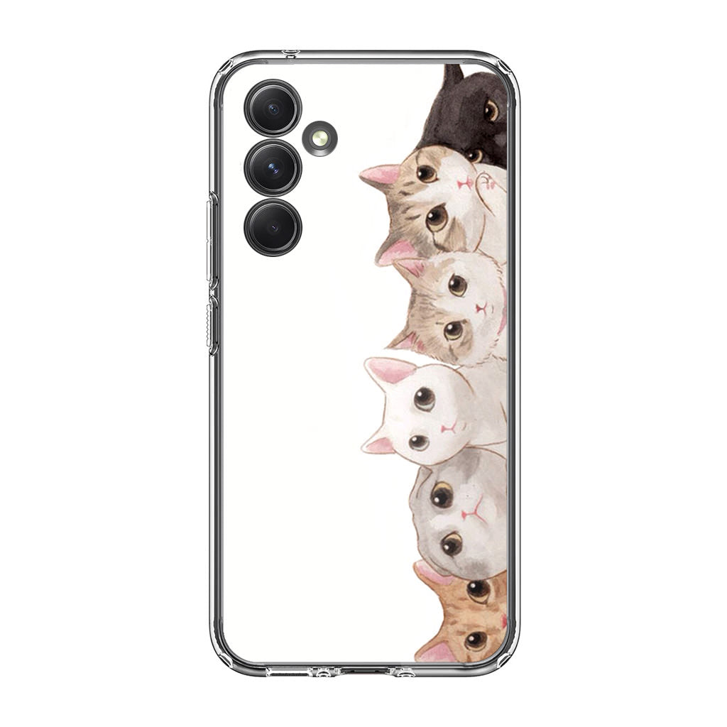Cute Cats Vertical Samsung Galaxy A54 5G Case