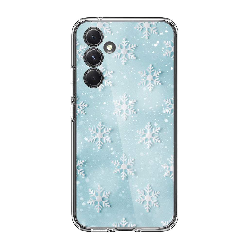 Snowflakes Pattern Samsung Galaxy A54 5G Case
