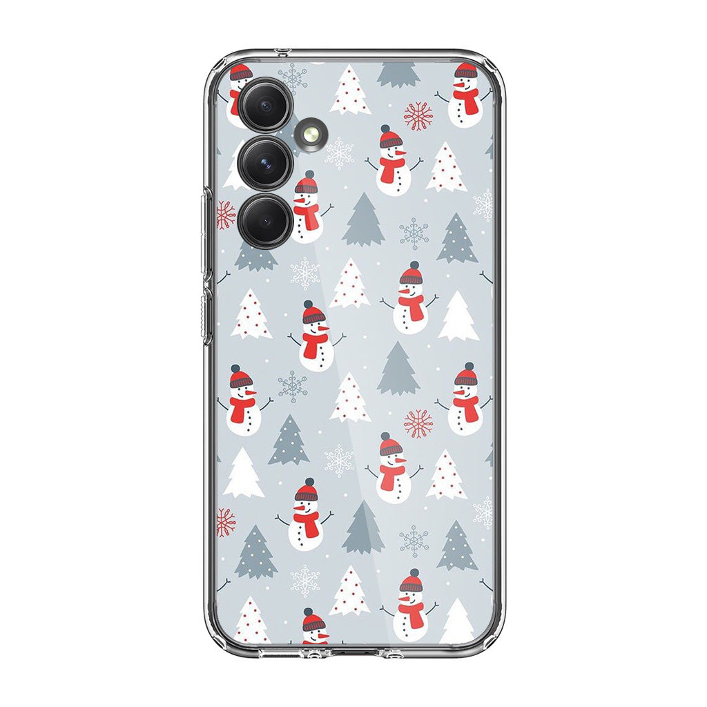 Snowmans Pattern Samsung Galaxy A54 5G Case