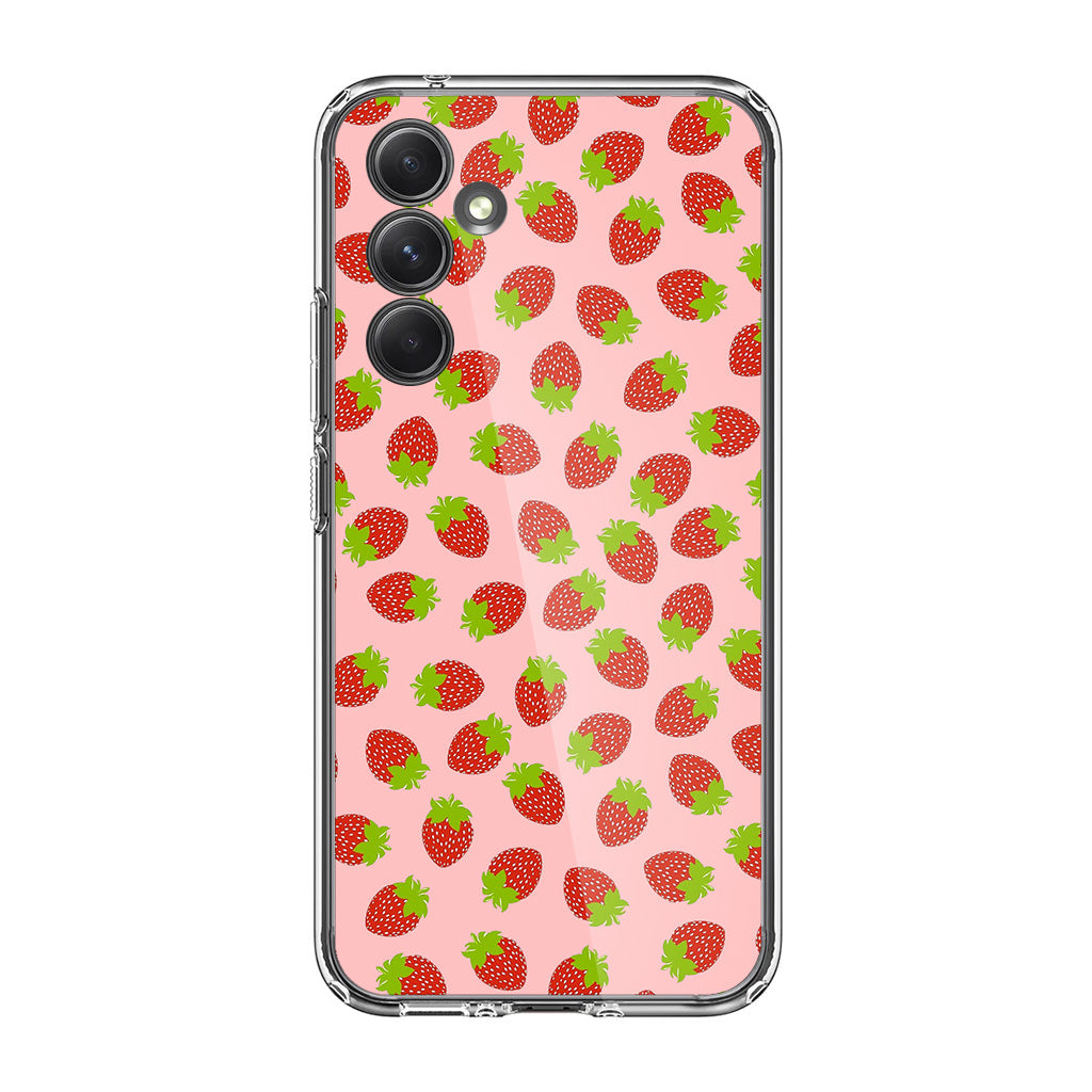 Strawberries Pattern Samsung Galaxy A54 5G Case