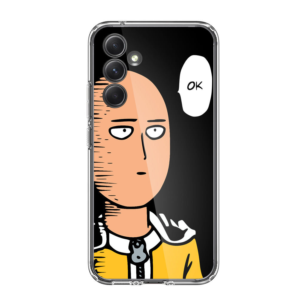 Saitama Poker Face Samsung Galaxy A54 5G Case
