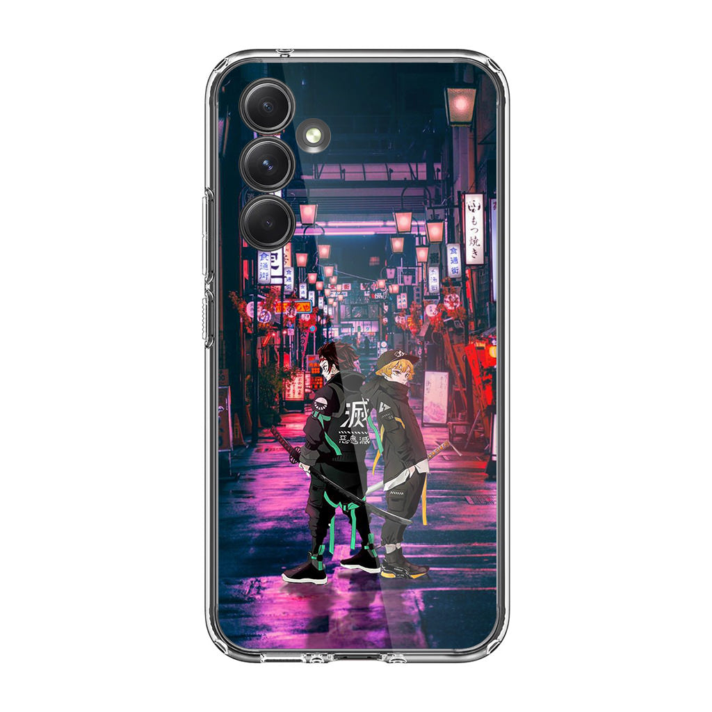 Tanjir0 And Zenittsu in Style Samsung Galaxy A54 5G Case